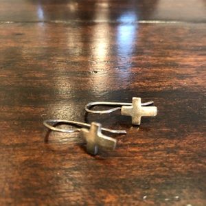 Silpada Silver Cross Earrings @gilly1